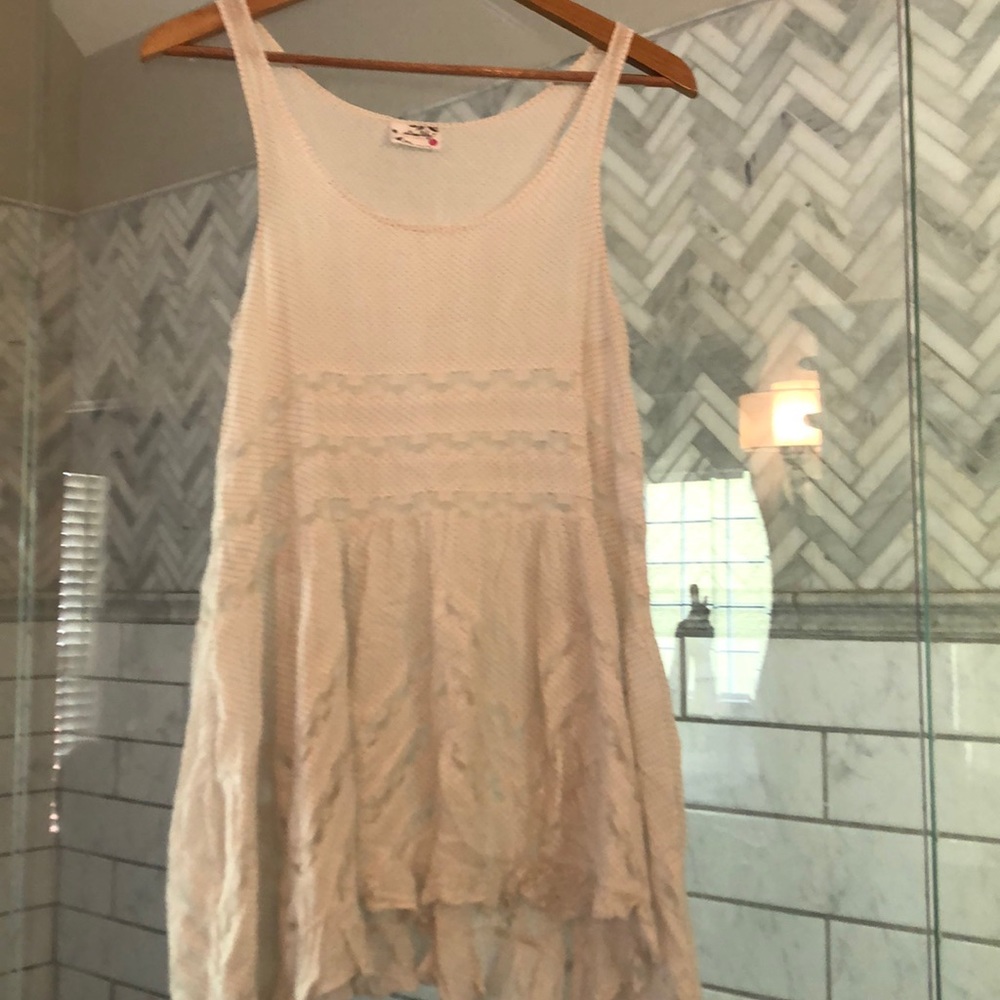 Free people Voile and Lace Trapeze Slip